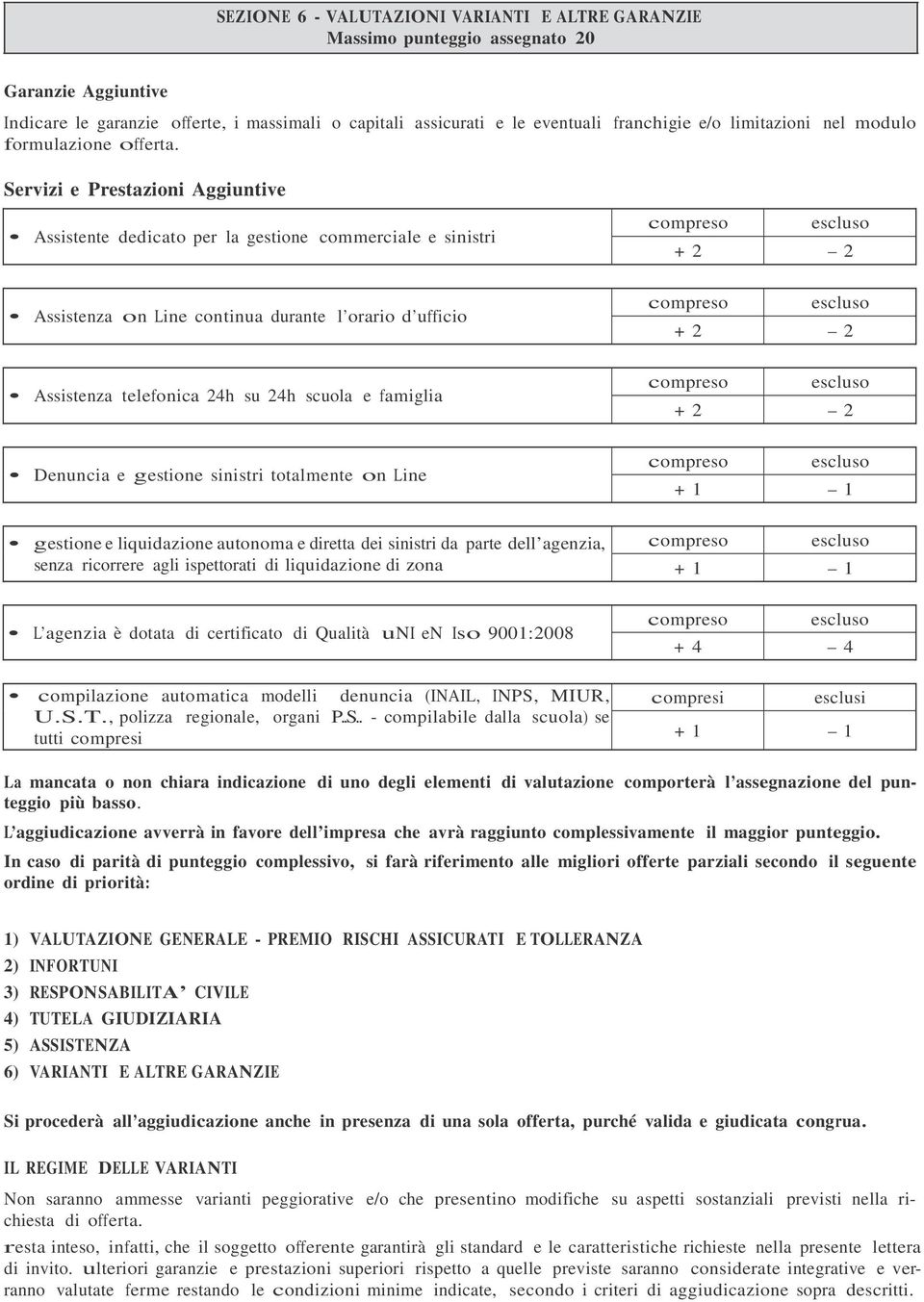 Servizi e Prestazioni Aggiuntive Assistente dedicato per la gestione commerciale e sinistri Assistenza on Line continua durante l orario d ufficio Assistenza telefonica 24h su 24h scuola e famiglia