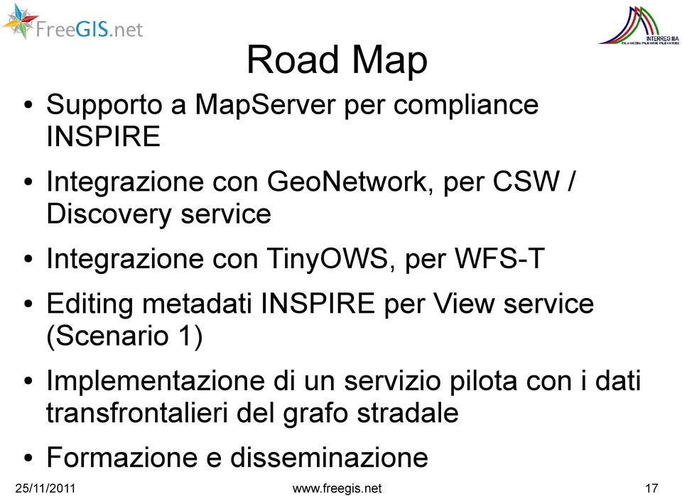 per View service (Scenario 1) Implementazione di un servizio pilota con i dati