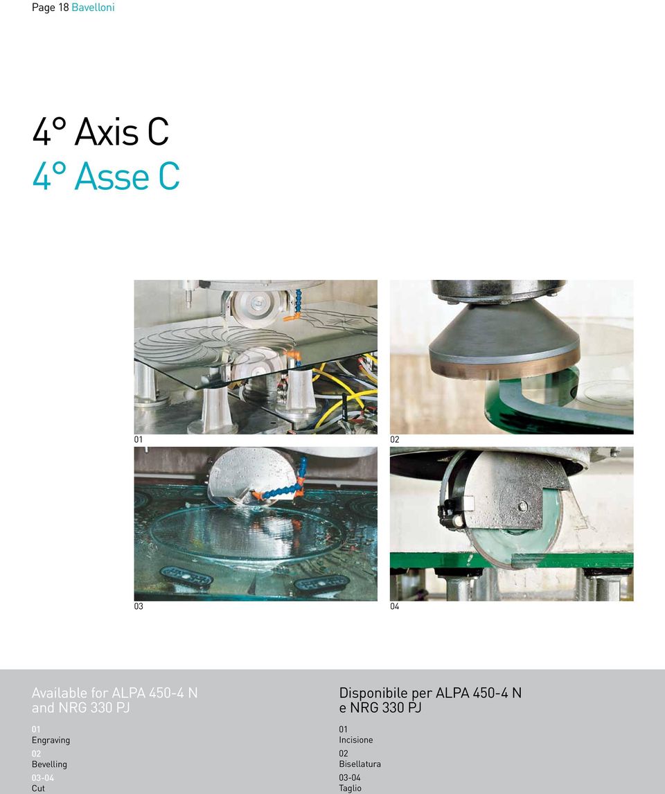 Engraving 02 Bevelling 03-04 Cut Disponibile per