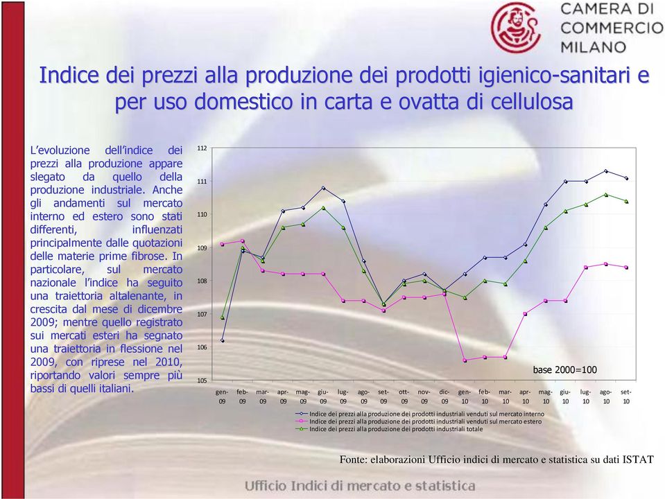 In particolare, sul mercato nazionale l indice ha seguito una traiettoria altalenante, in crescita dal mese di dicembre 20; mentre quello registrato sui mercati esteri ha segnato una traiettoria in