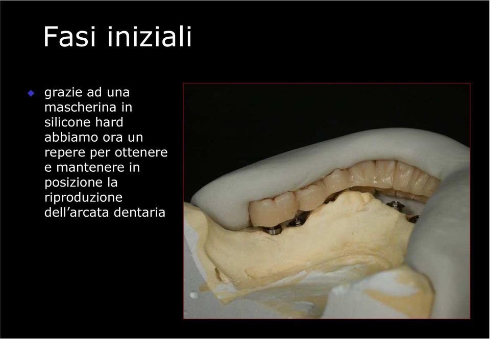 ora un repere per ottenere e