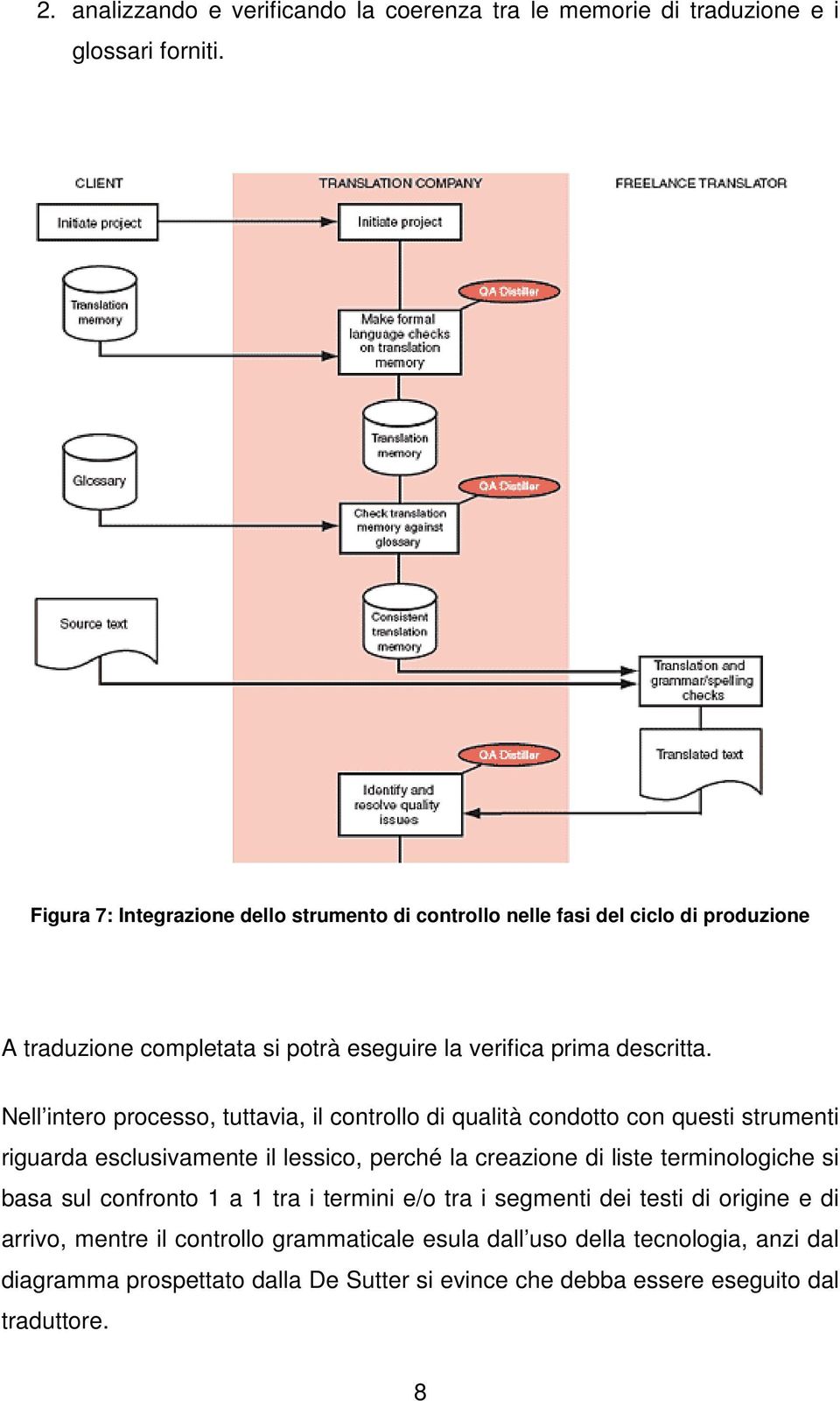 Nell intero processo, tuttavia, il controllo di qualità condotto con questi strumenti riguarda esclusivamente il lessico, perché la creazione di liste terminologiche si