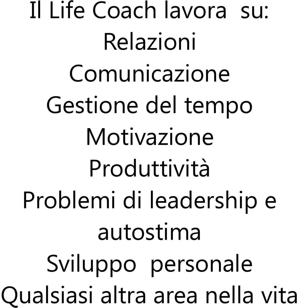 Produttività Problemi di leadership e