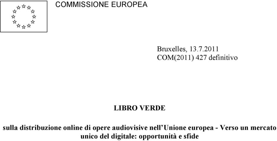 distribuzione online di opere audiovisive nell