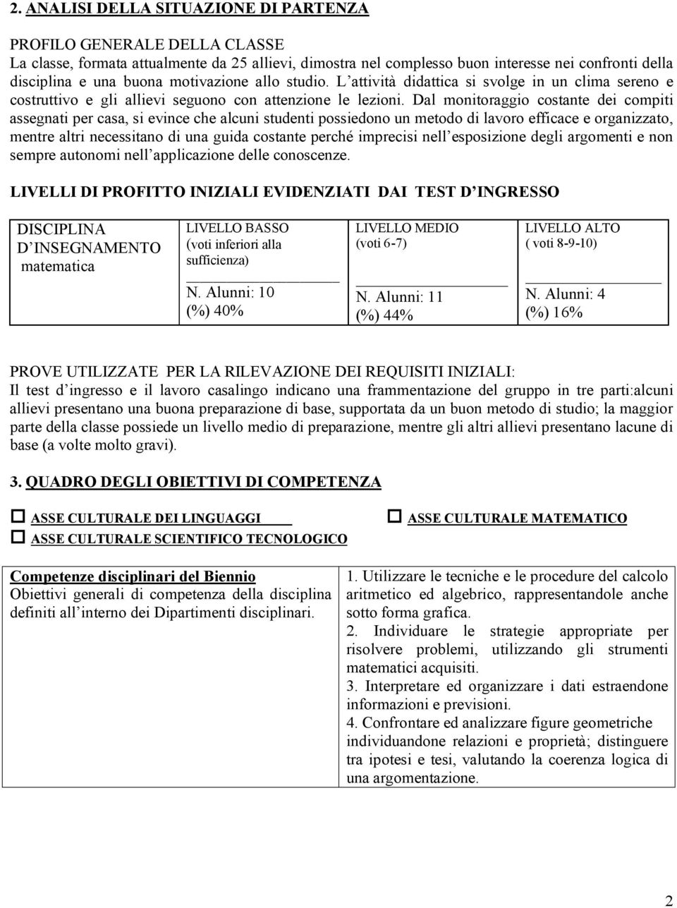 Dal monitoraggio costante dei compiti assegnati per casa, si evince che alcuni studenti possiedono un metodo di lavoro efficace e organizzato, mentre altri necessitano di una guida costante perché