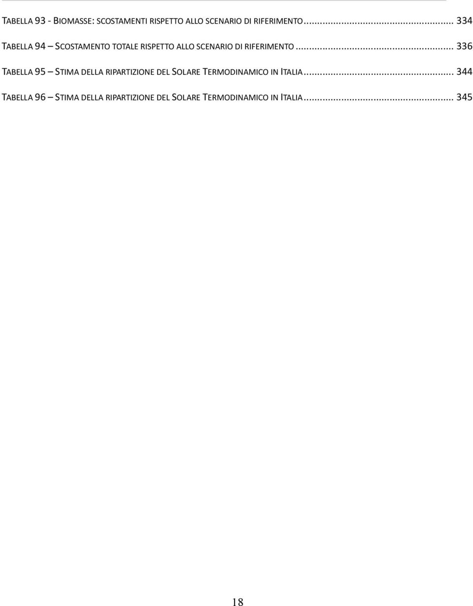 .. 336 TABELLA 95 STIMA DELLA RIPARTIZIONE DEL SOLARE TERMODINAMICO IN ITALIA.