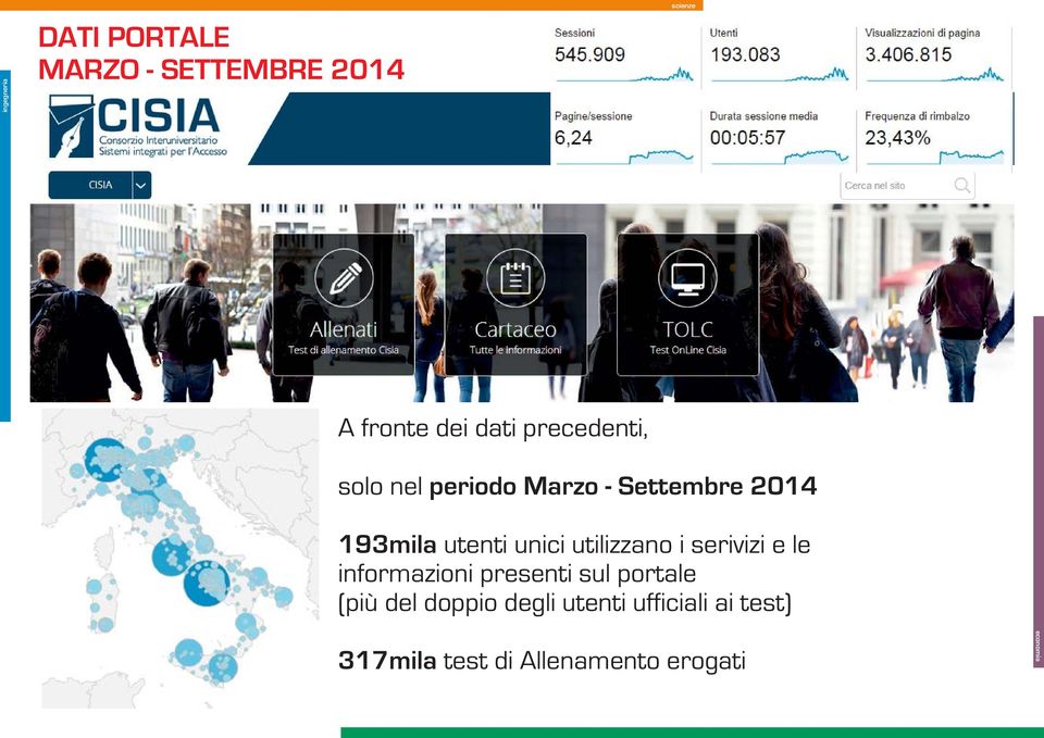 unici utilizzano i serivizi e le informazioni presenti sul portale