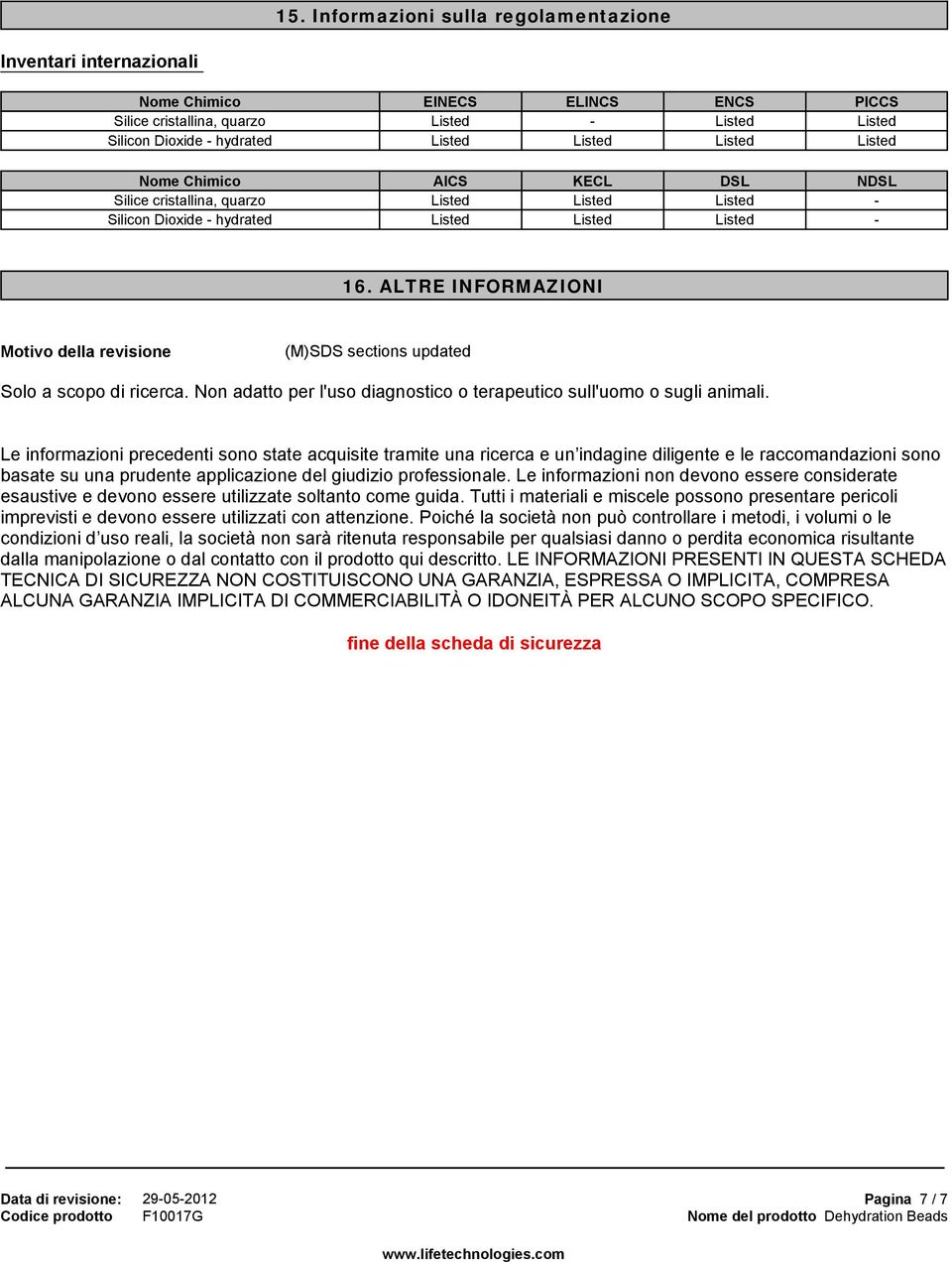 Leinformazioniprecedentisonostateacquisitetramiteunaricercaeun indaginediligenteeleraccomandazionisono basate su una prudente applicazione del giudizio professionale.