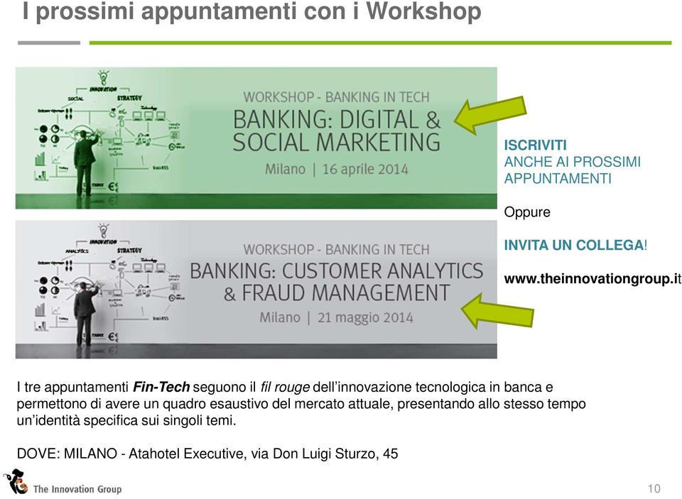 it I tre appuntamenti Fin-Tech seguono il fil rouge dell innovazione tecnologica in banca e permettono