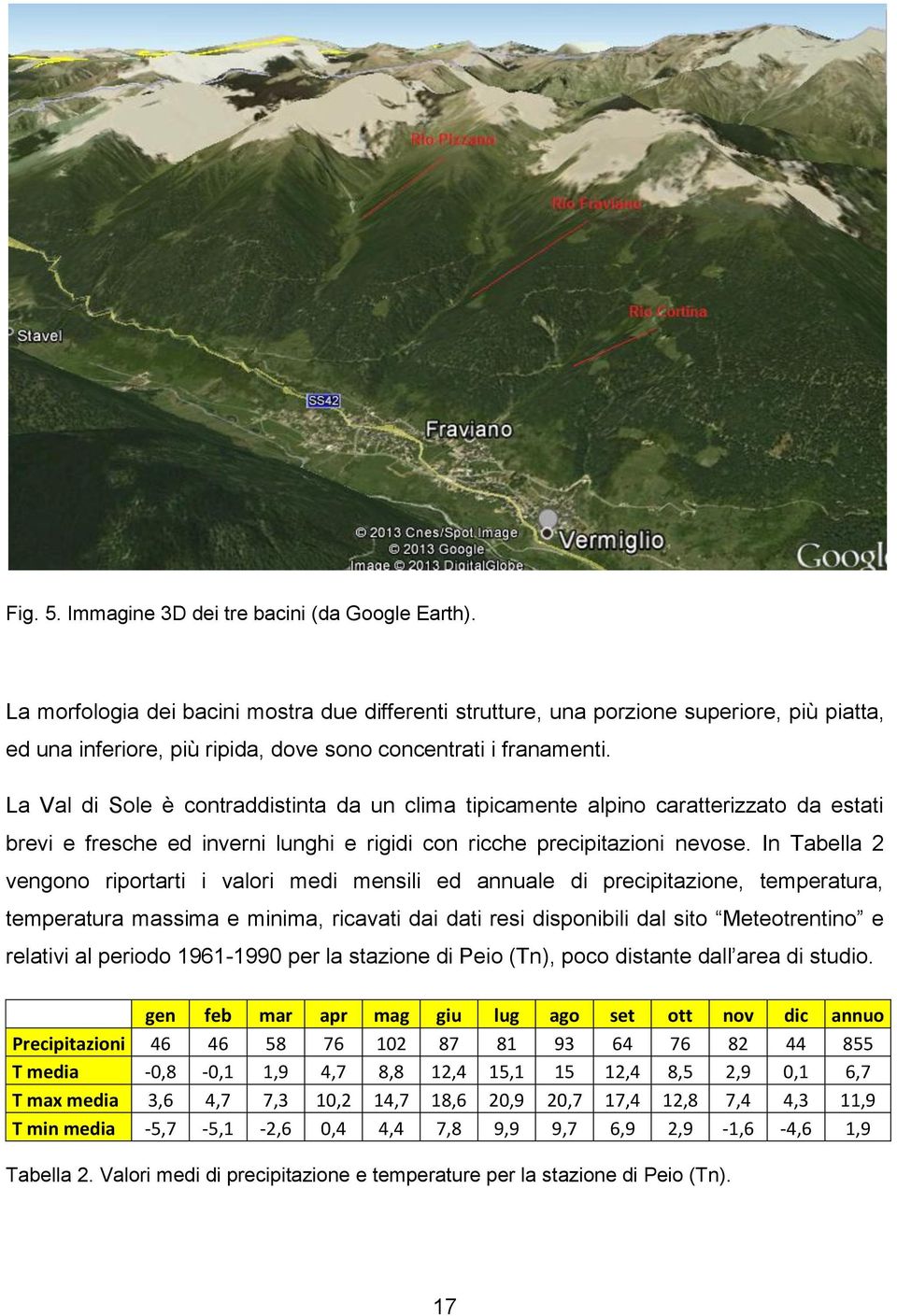 La Val di Sole è contraddistinta da un clima tipicamente alpino caratterizzato da estati brevi e fresche ed inverni lunghi e rigidi con ricche precipitazioni nevose.