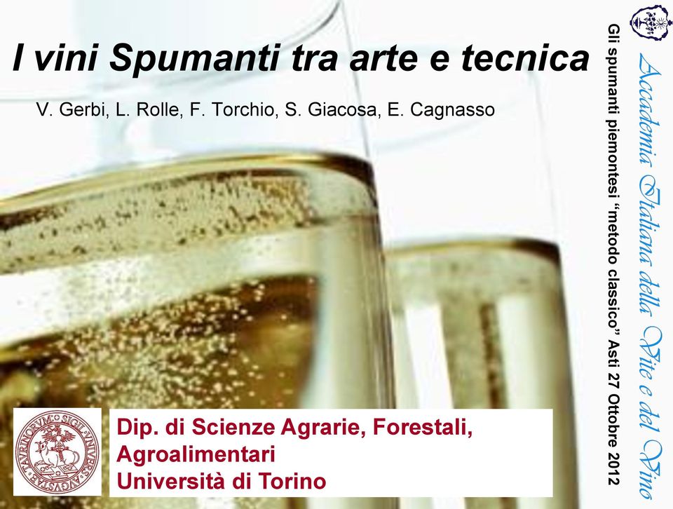 di Scienze Agrarie, Forestali, Agroalimentari Università