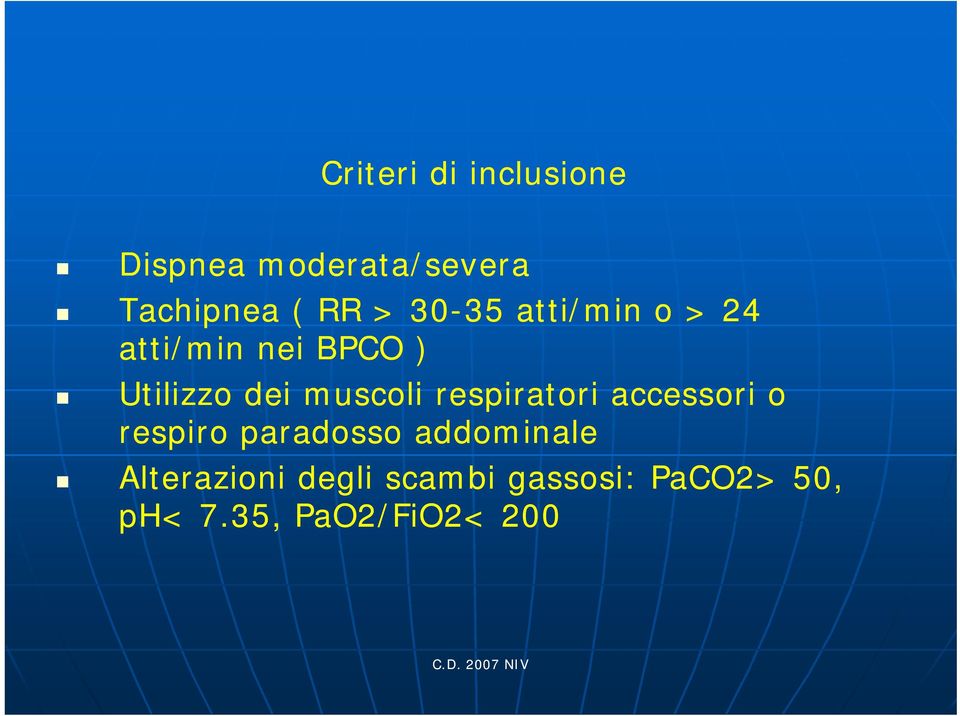 muscoli respiratori accessori o respiro paradosso addominale