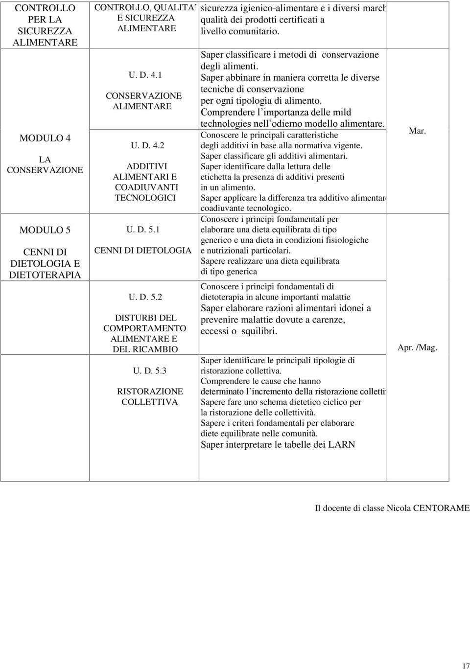 Saper classificare i metodi di conservazione degli alimenti. Saper abbinare in maniera corretta le diverse tecniche di conservazione per ogni tipologia di alimento.