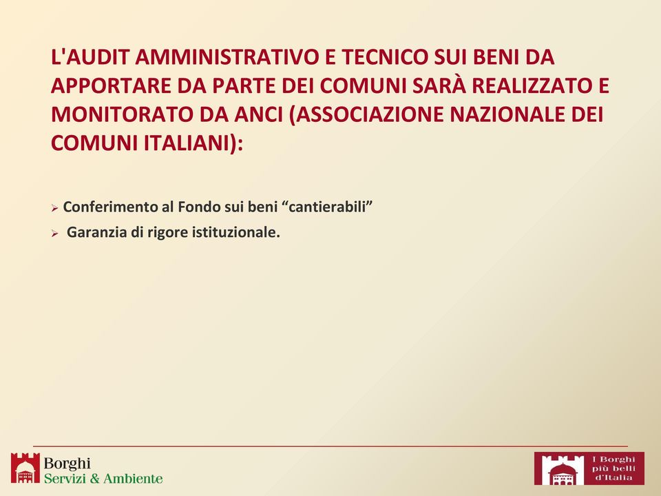 (ASSOCIAZIONE NAZIONALE DEI COMUNI ITALIANI): Conferimento