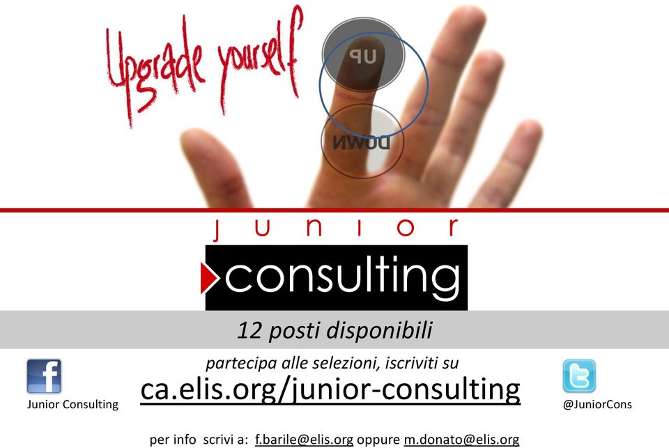 elis.org/junior-consulting per info scrivi a: