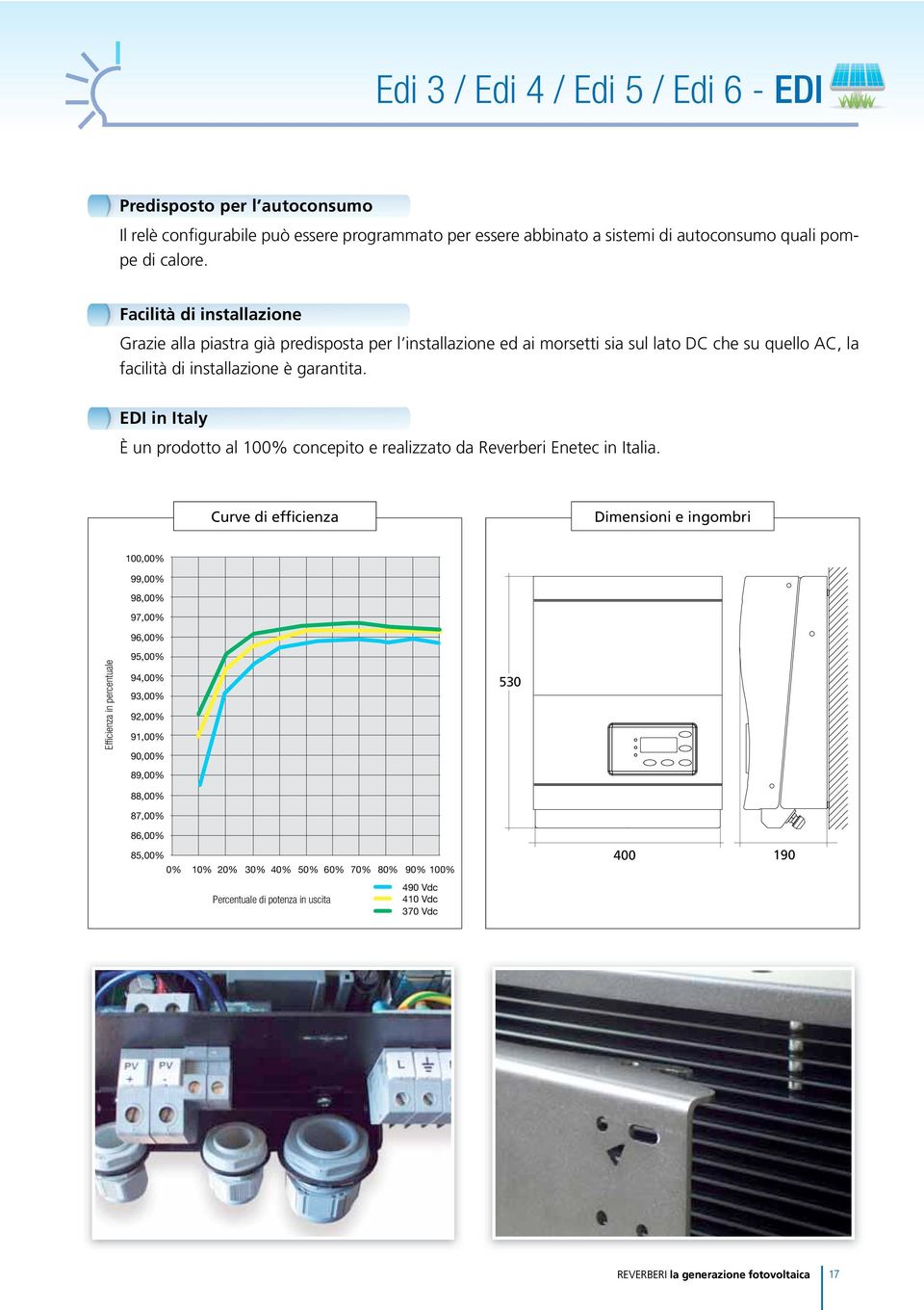 EDI in Italy È un prodotto al 100% concepito e realizzato da Reverberi Enetec in Italia.