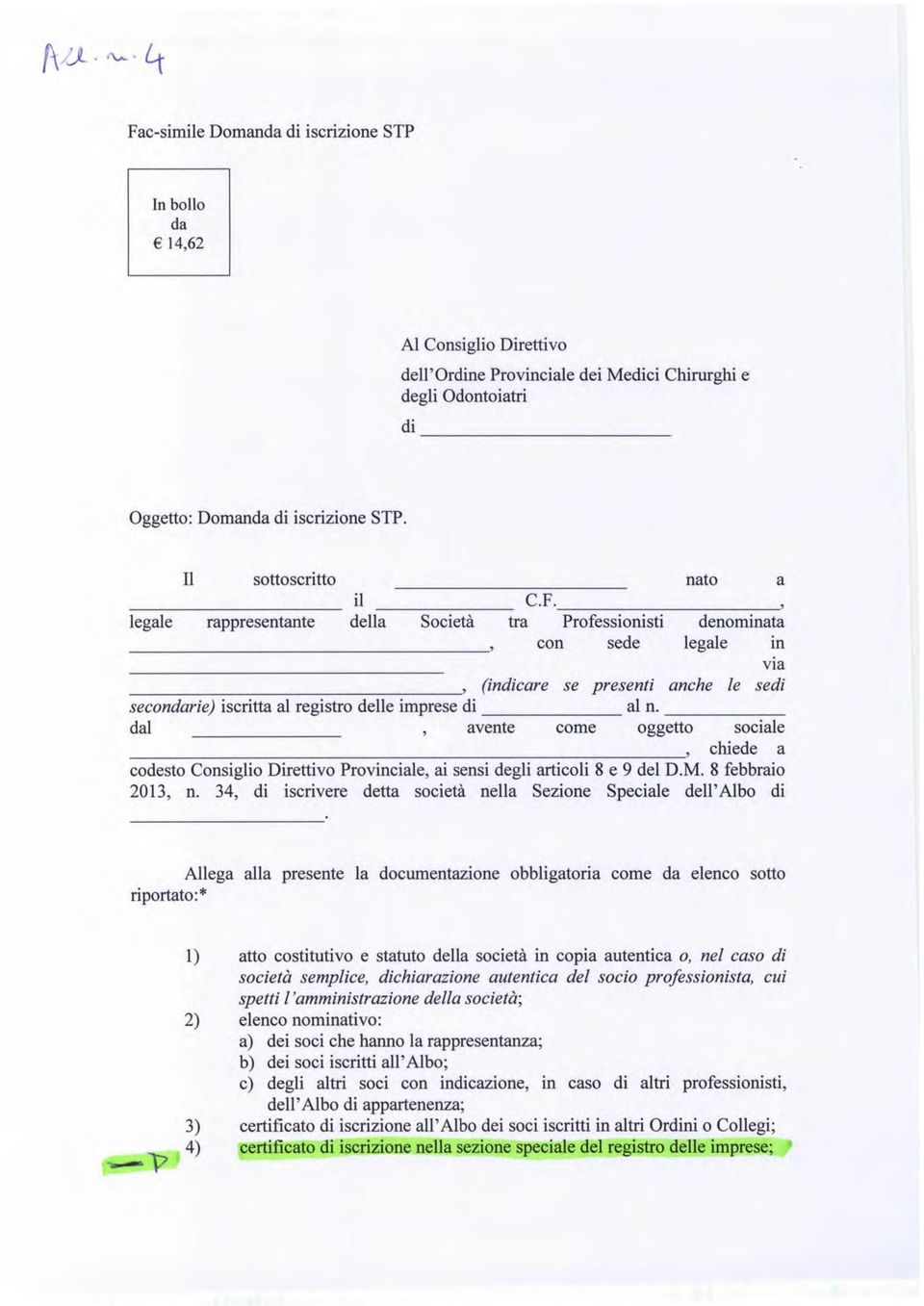 tra Professionisti denominata con sede legale m v1a, (indicare se presenti anche le sedi ----------------------~~~----- secondarie) iscritta al registro delle imprese di a1 n.