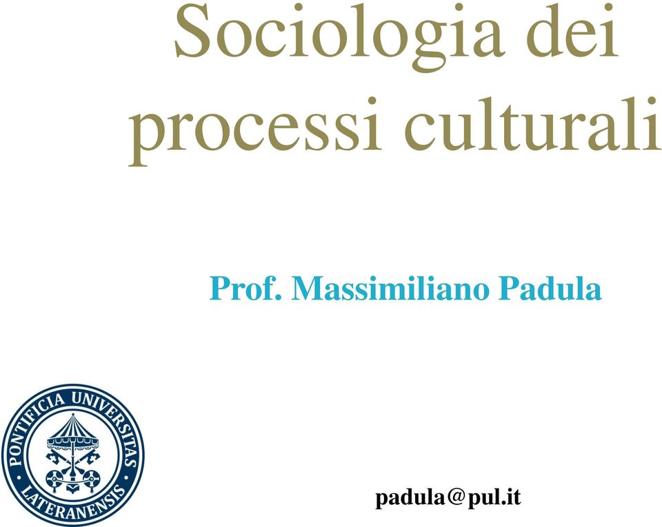 Prof. Massimiliano