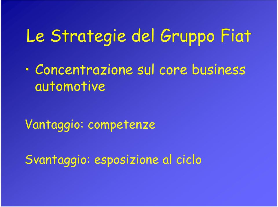 business automotive Vantaggio: