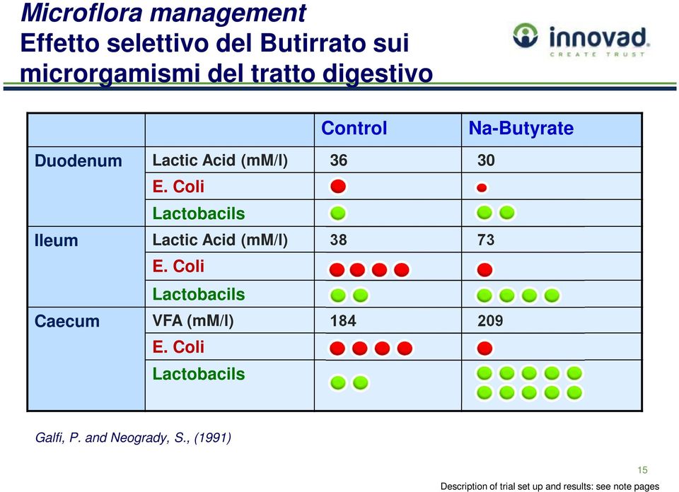 Coli Lactobacils Ileum Lactic Acid (mm/l) 38 73 E.