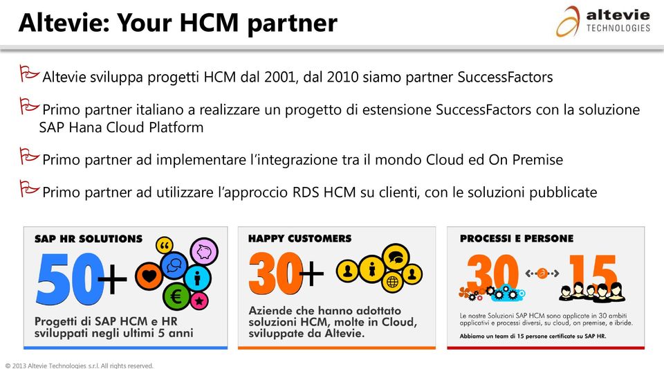 la soluzione SAP Hana Cloud Platform Primo partner ad implementare l integrazione tra il mondo