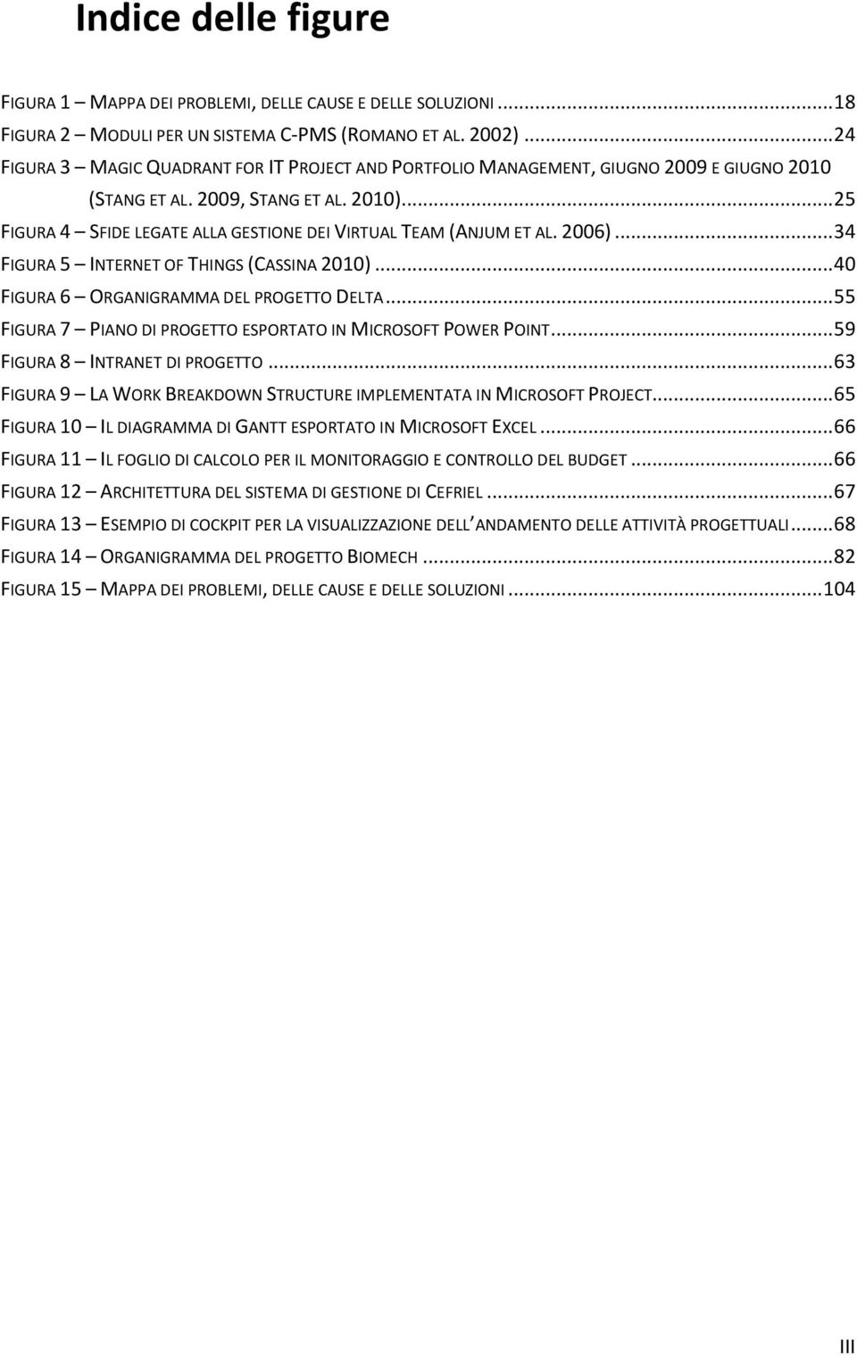 .. 25 FIGURA 4 SFIDE LEGATE ALLA GESTIONE DEI VIRTUAL TEAM (ANJUM ET AL. 2006)... 34 FIGURA 5 INTERNET OF THINGS (CASSINA 2010)... 40 FIGURA 6 ORGANIGRAMMA DEL PROGETTO DELTA.