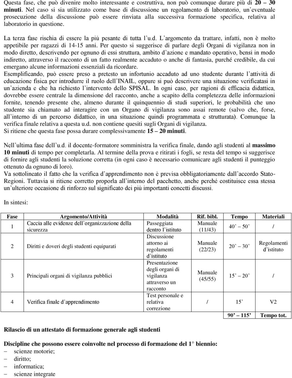 laboratorio in questione. La terza fase rischia di essere la più pesante di tutta l u.d. L argomento da trattare, infatti, non è molto appetibile per ragazzi di 14-15 anni.