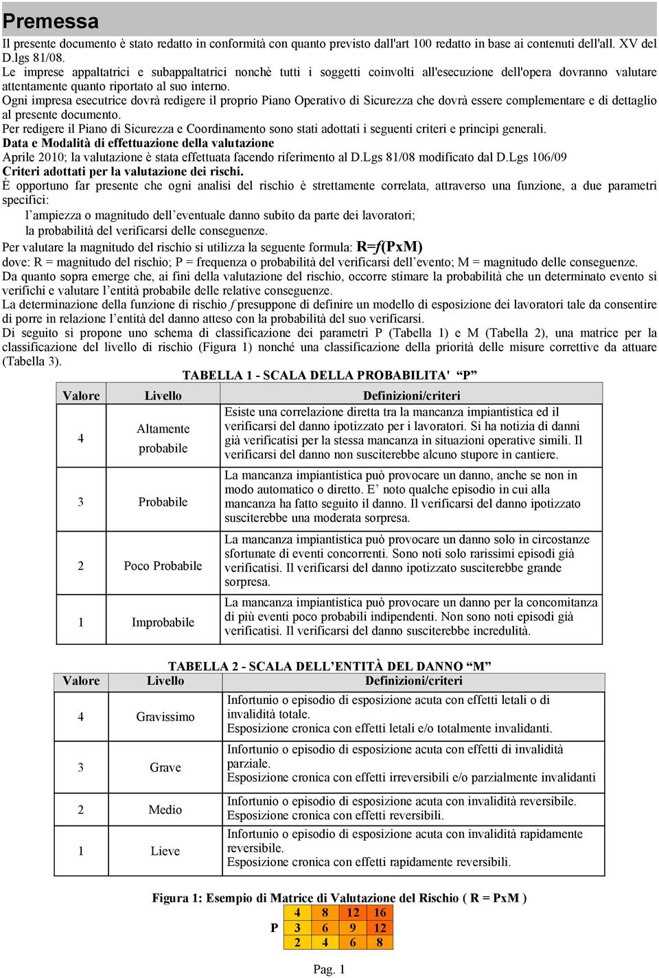 Ogni impresa esecutrice dovrà redigere il proprio Piano Operativo di Sicurezza che dovrà essere complementare e di dettaglio al presente documento.