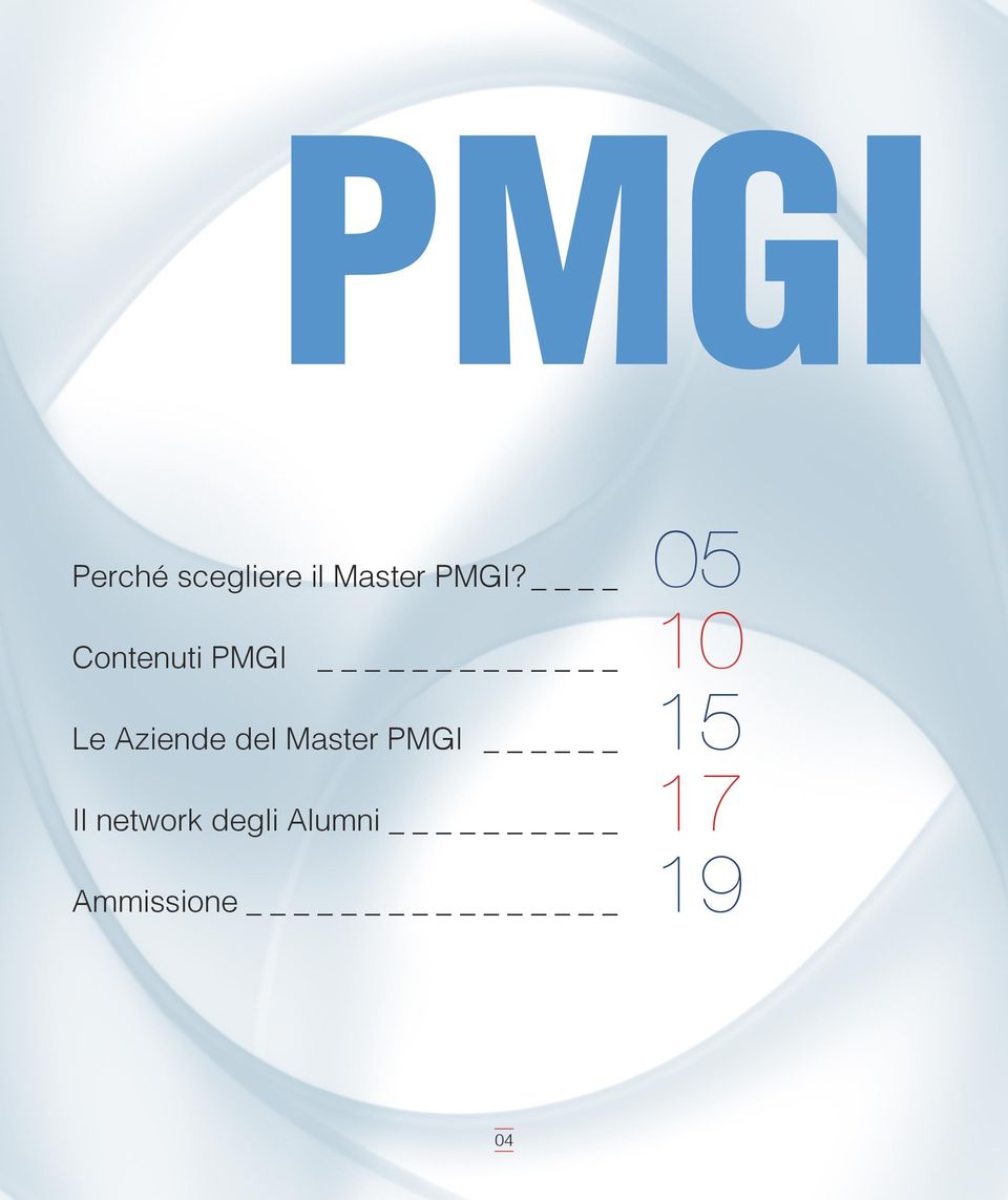 del Master PMGI _ Il network degli