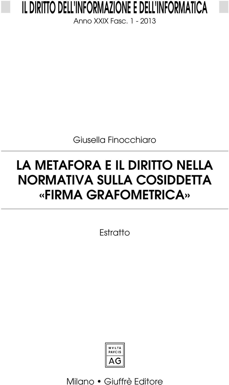 h1h-h2013 GiusellahFinocchiaro LA METAFORA E IL