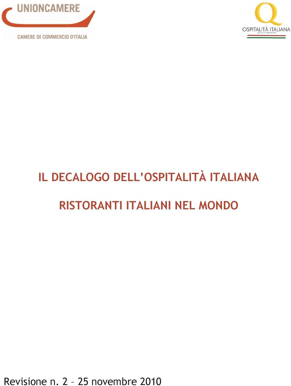 RISTORANTI ITALIANI NEL