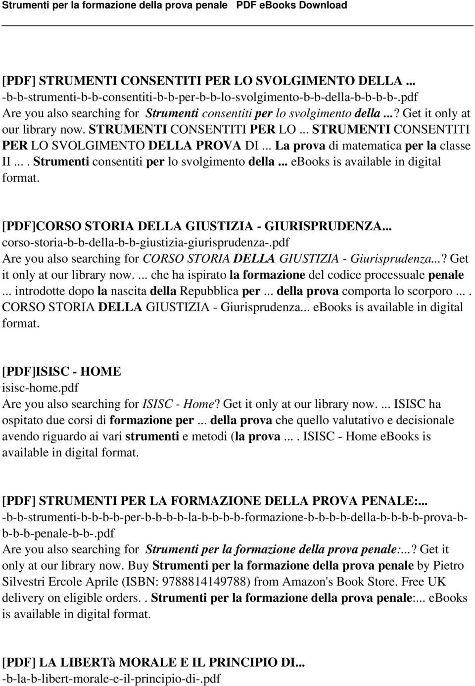 .. La prova di matematica per la classe II.... Strumenti consentiti per lo svolgimento della... ebooks is available in digital format. [PDF]CORSO STORIA DELLA GIUSTIZIA - GIURISPRUDENZA.