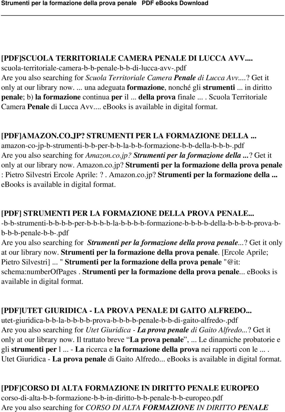 ... Scuola Territoriale Camera Penale di Lucca Avv... ebooks is available in digital format. [PDF]AMAZON.CO.JP? STRUMENTI PER LA FORMAZIONE DELLA.