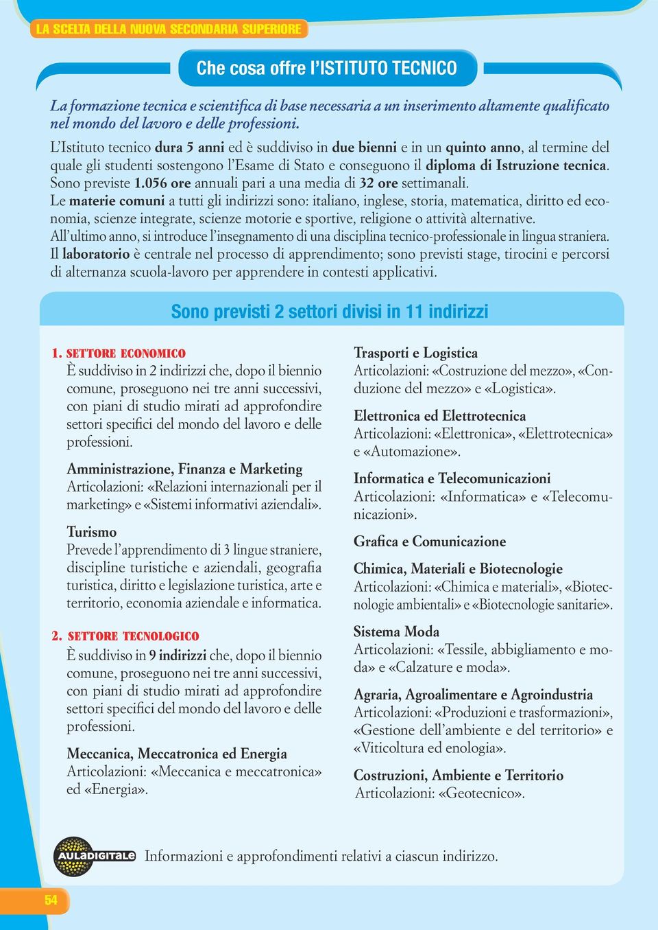 L Istituto tecnico dura 5 anni ed è suddiviso in due bienni e in un quinto anno, al termine del quale gli studenti sostengono l Esame di Stato e conseguono il diploma di Istruzione tecnica.