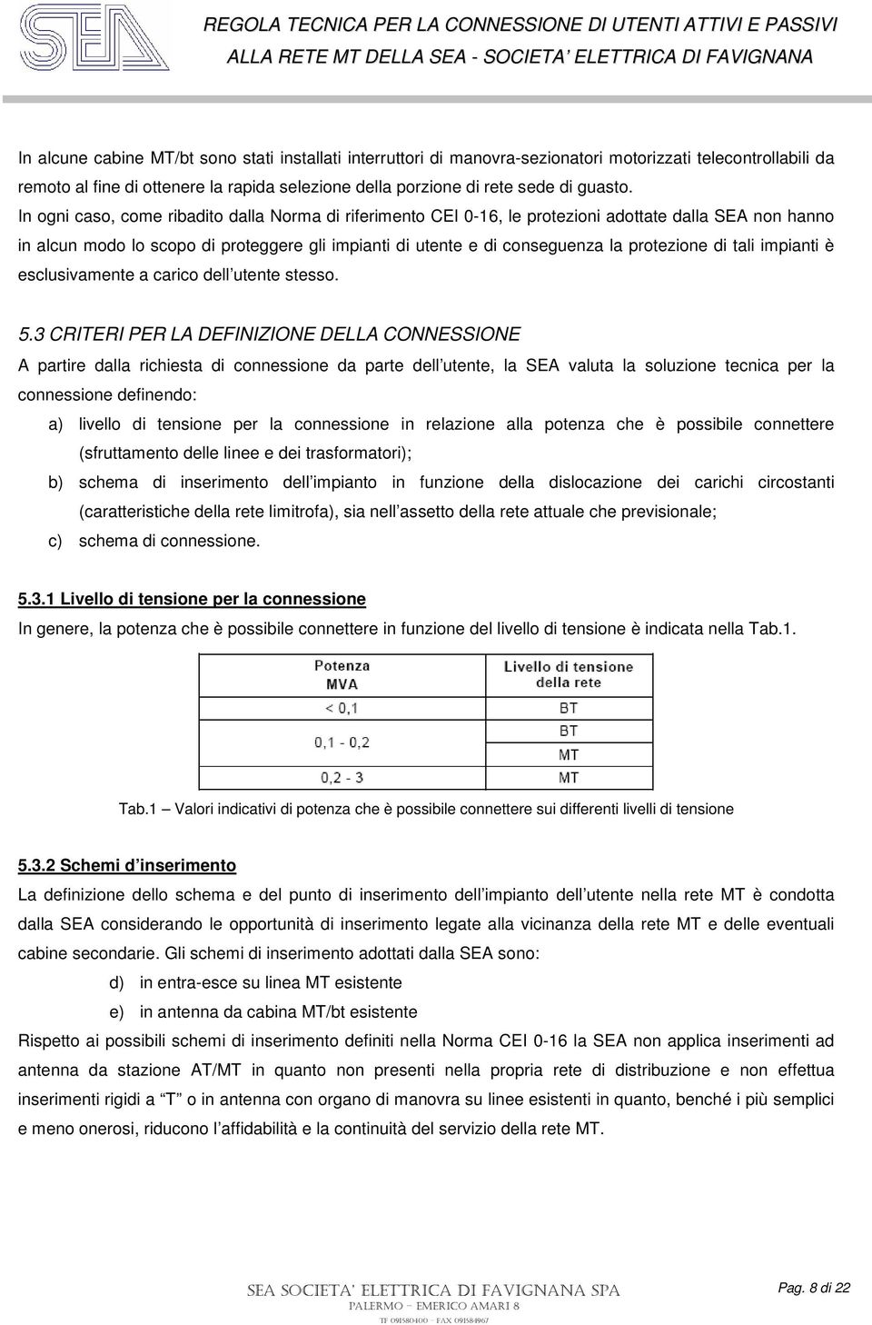 di tali impianti è esclusivamente a carico dell utente stesso. 5.