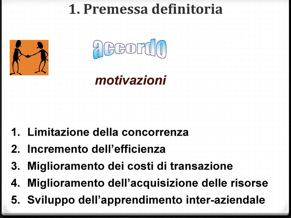 Incremento dell efficienza 3.