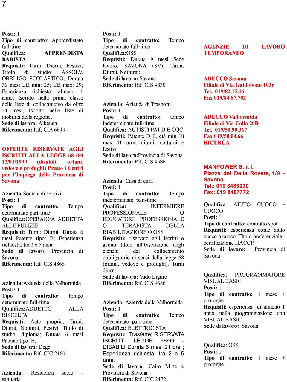 mobilità della regione; Riferimento: Rif.