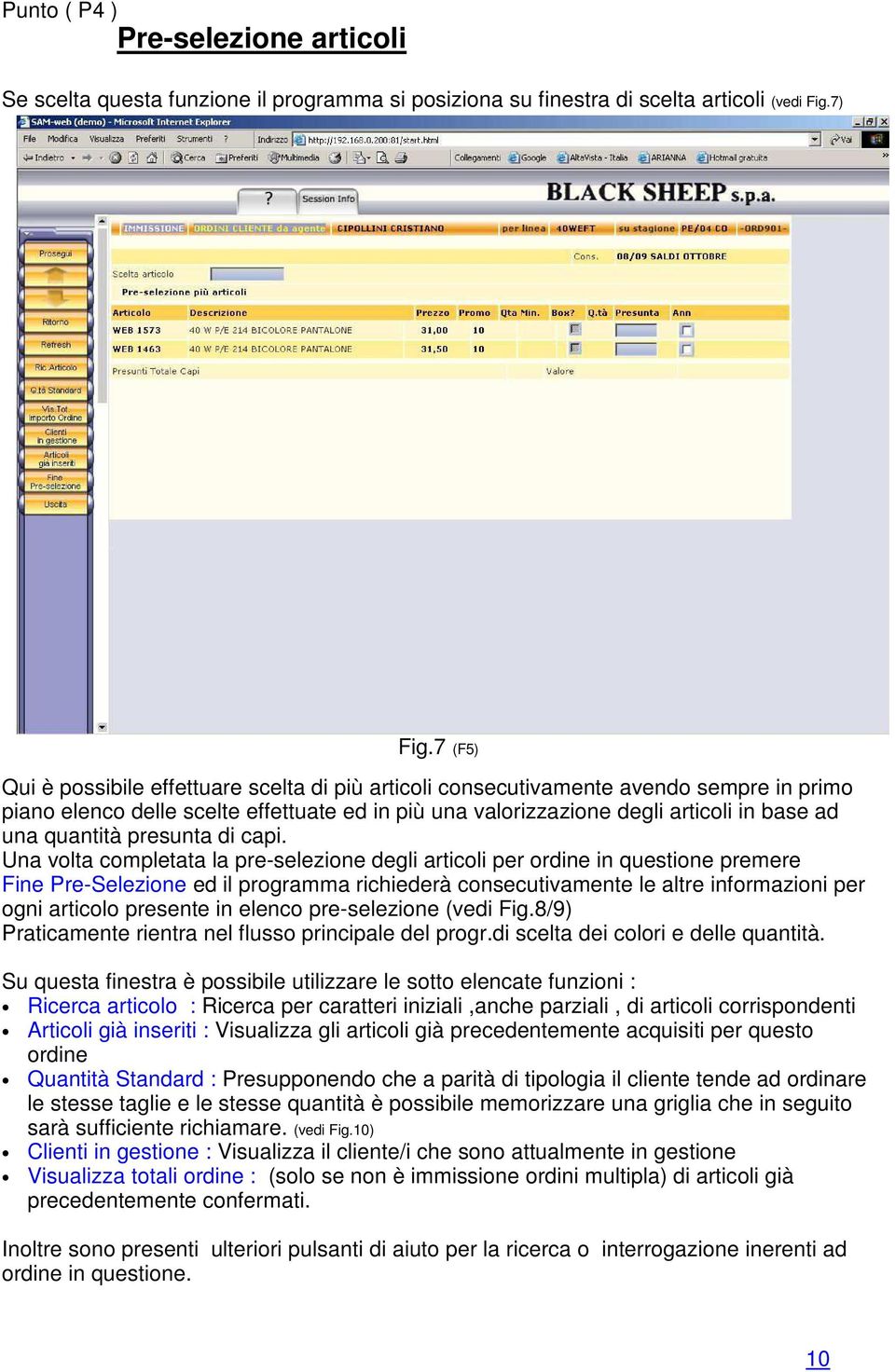 quantità presunta di capi.