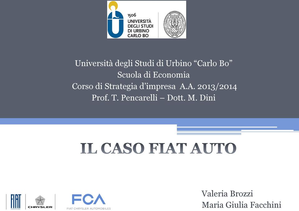 impresa A.A. 2013/2014 Prof. T.