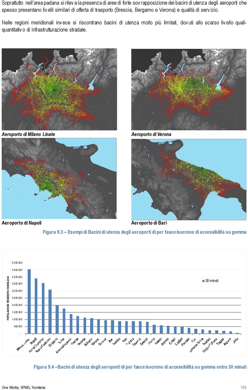 Nelle regioni meridionali inv ece si riscontrano bacini di utenza molto più limitati, dov uti allo scarso liv ello qualiquantitativ o di infrastrutturazione stradale.