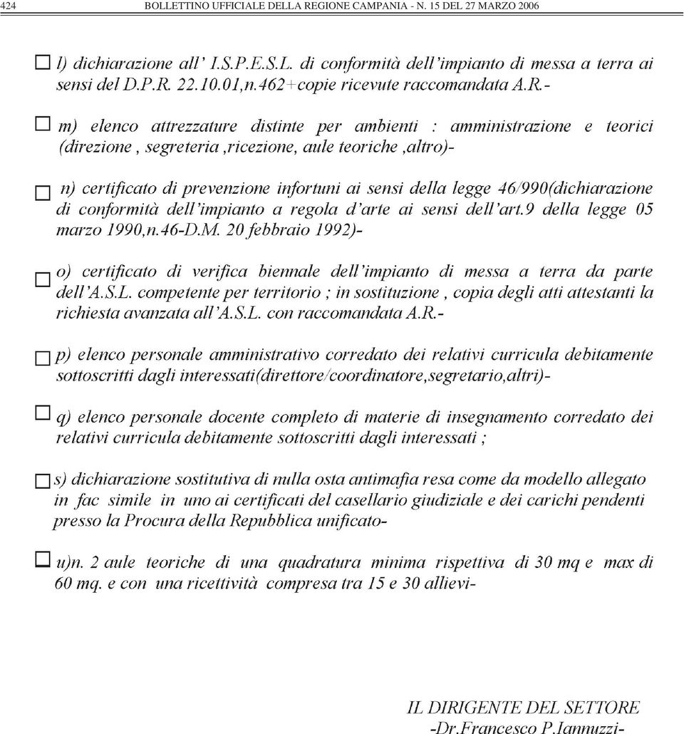 REGIONE CAMPANIA -