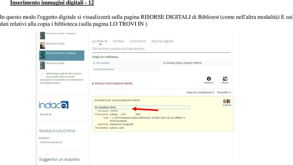 DIGITALI di Biblioest (come nell'altra modalità) E sui