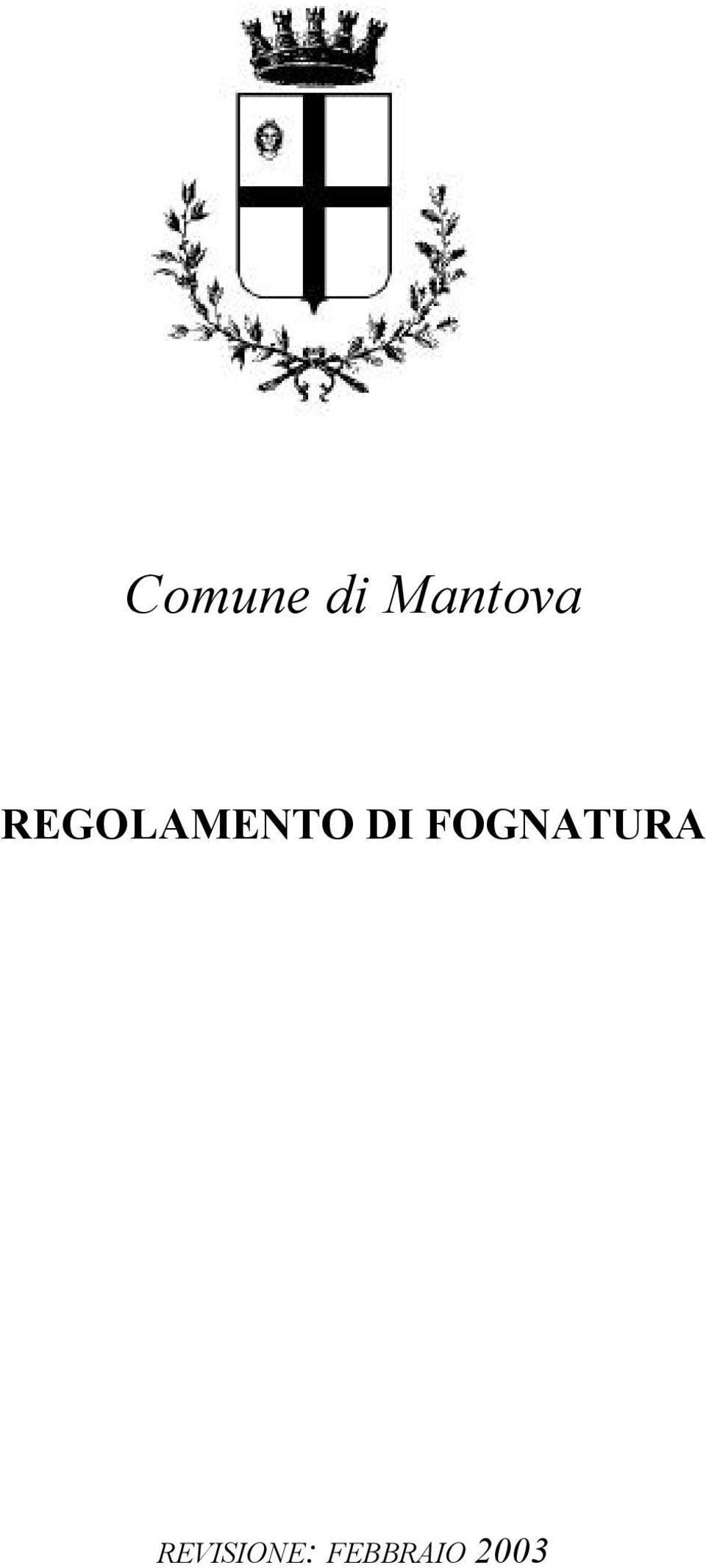 REGOLAMENTO DI