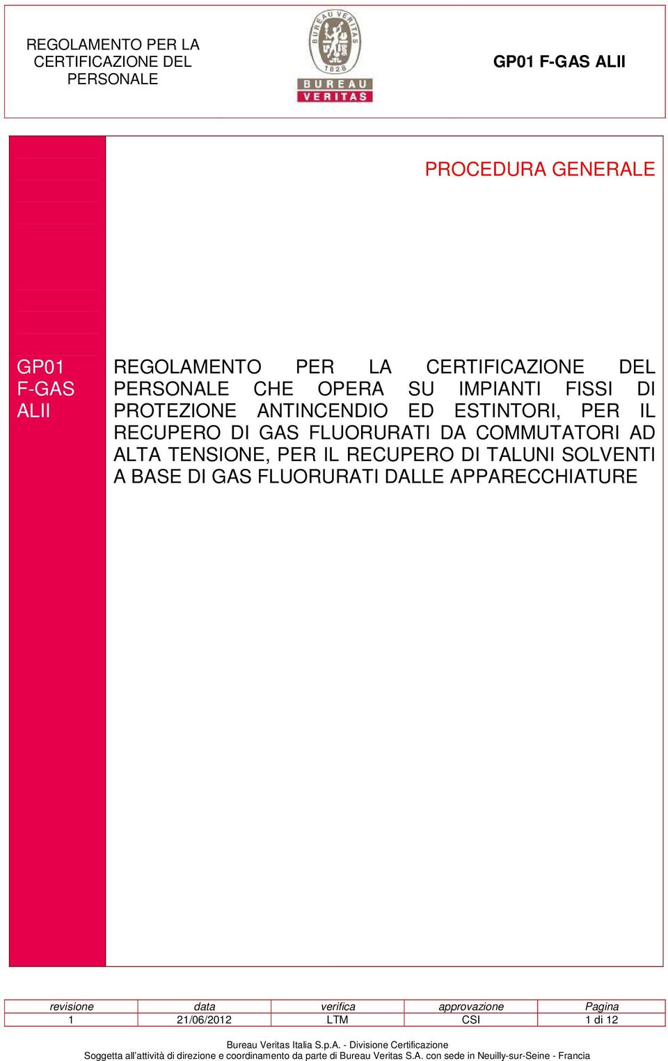 GAS FLUORURATI DA COMMUTATORI AD ALTA TENSIONE, PER IL RECUPERO DI TALUNI