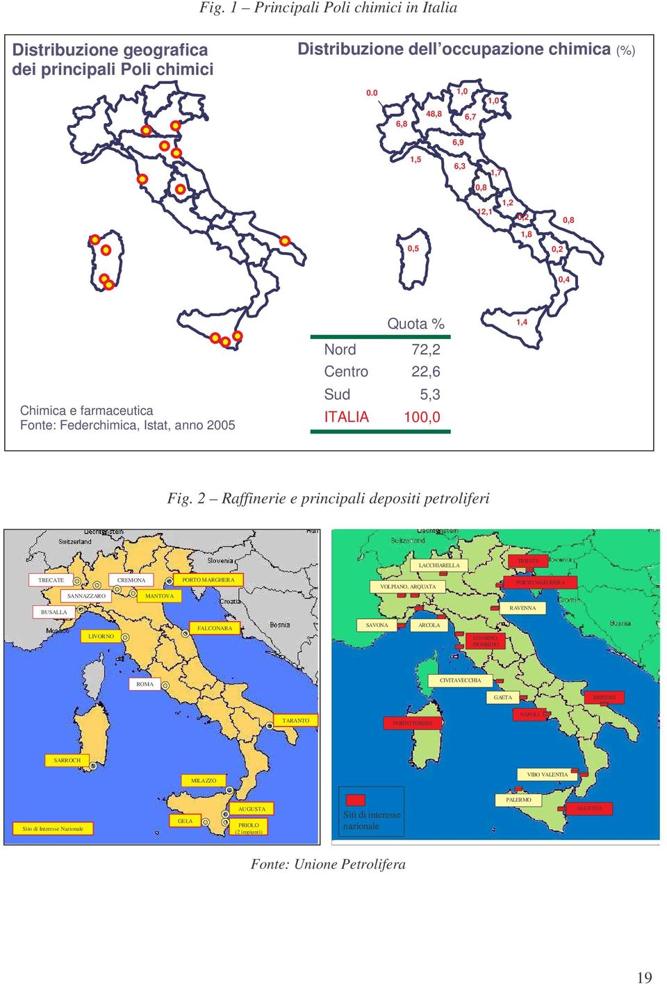 2 Raffinerie e principali depositi petroliferi LACCHIARELLA TRIESTE TRECATE SANNAZZARO CREMONA MANTOVA PORTO MARGHERA VOLPIANO, ARQUATA PORTO MARGHERA BUSALLA RAVENNA LIVORNO FALCONARA SAVONA