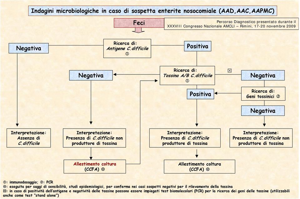 difficile produttore di tossina Interpretazione: Presenza di C.