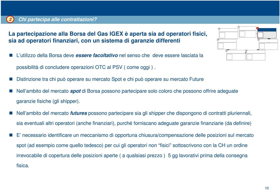 che deve essere lasciata la possibilità di concludere operazioni OTC al PSV ( come oggi ).