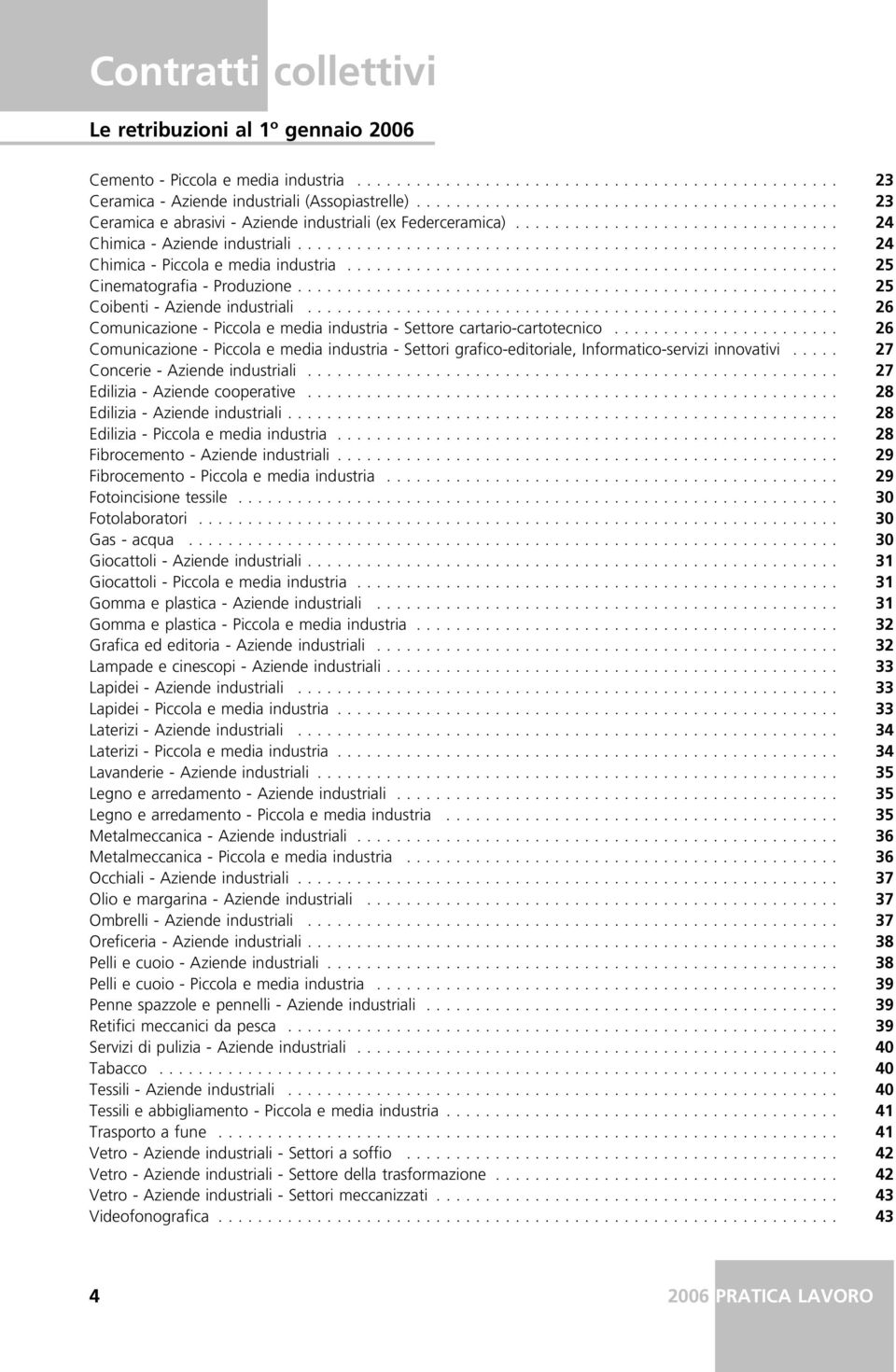 ... 26 Comunicazione - Piccola e media industria - Settori grafico-editoriale, Informatico-servizi innovativi... 27 Concerie - Aziende industriali..... 27 Edilizia - Aziende cooperative.