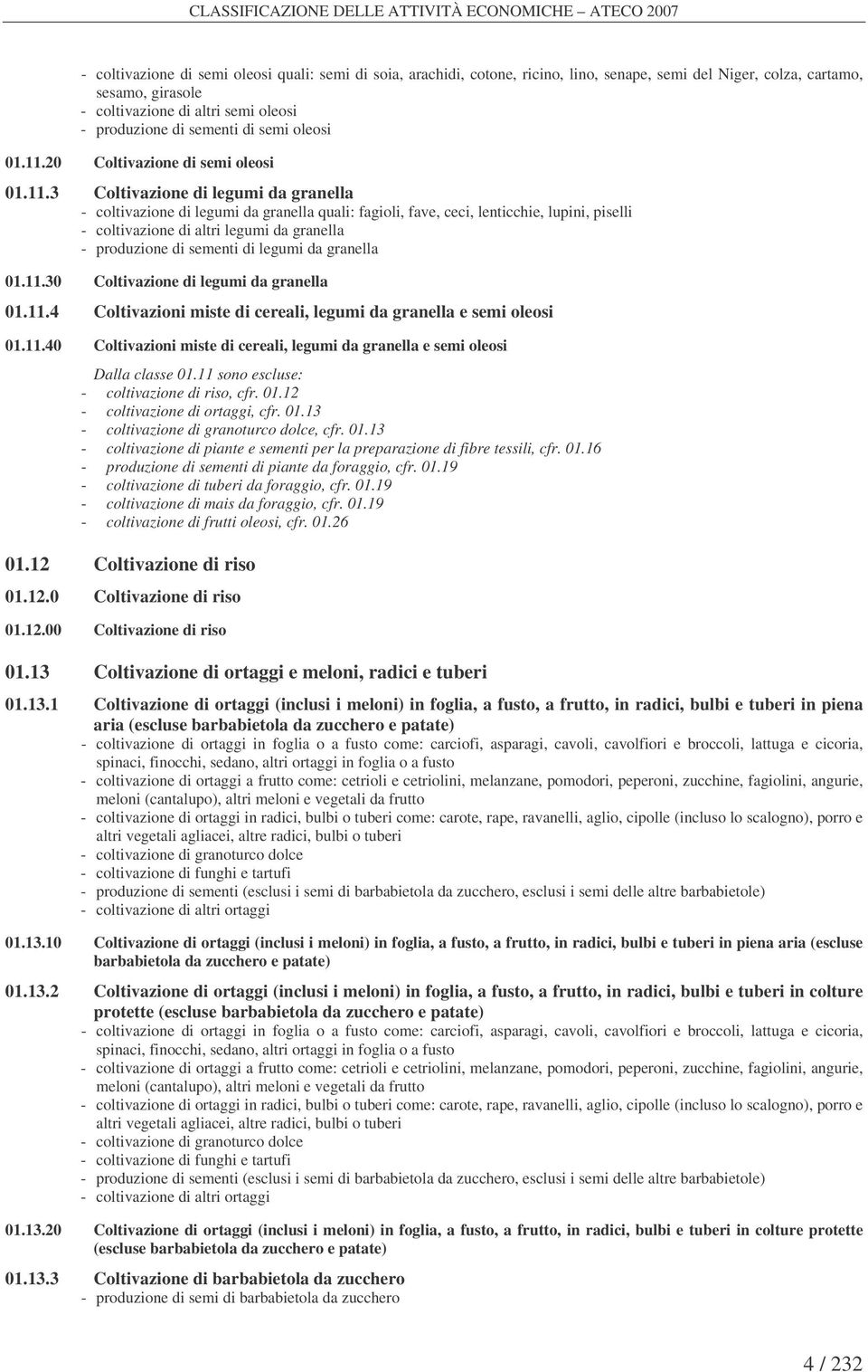 20 Coltivazione di semi oleosi 01.11.