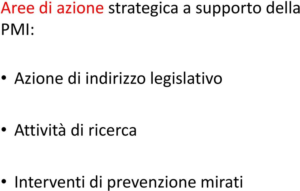 indirizzo legislativo Attività